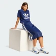 【adidas 愛迪達】上衣 女款 短袖上衣 運動 三葉草 TREFOIL TEE 藍 IR9537