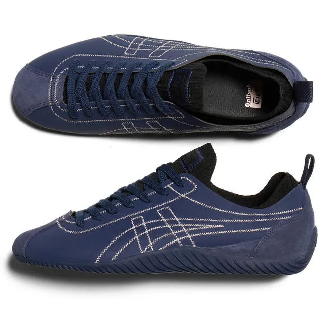 Onitsuka Tiger】Onitsuka Tiger鬼塚虎-墨藍底白車線SCLAW