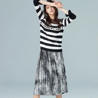 【iROO】金屬感經典時尚長裙