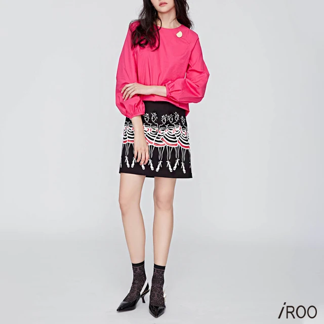 iROO 優雅女人時尚短袖洋裝好評推薦