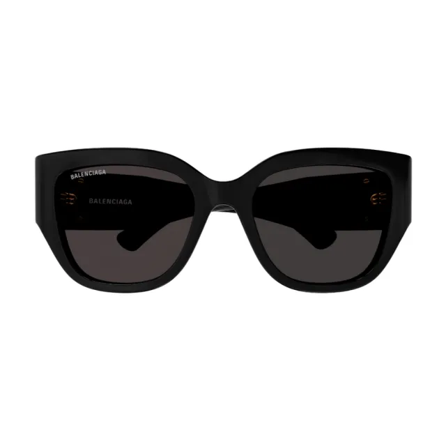 【Balenciaga 巴黎世家】金色LOGO膠框太陽眼鏡(BB0323SK-002  雙B LOGO)