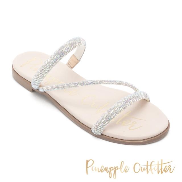 【Pineapple Outfitter】RADU 細鑽繞帶拖鞋(白色)