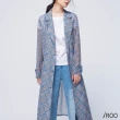 【iROO】經典格紋流行時尚長袖外套