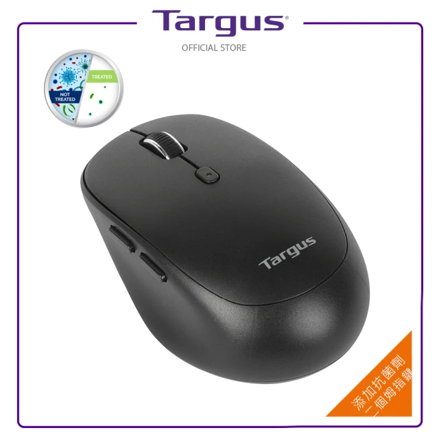 Targus AMB582 六鍵抗菌多工無線滑鼠-黑 推薦