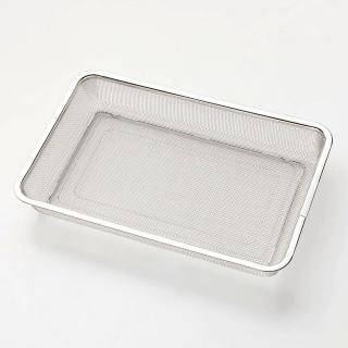【NITORI 宜得利家居】304不鏽鋼附腳架濾網 保鮮盒3300ML適用(濾網 304不鏽鋼 不鏽鋼)