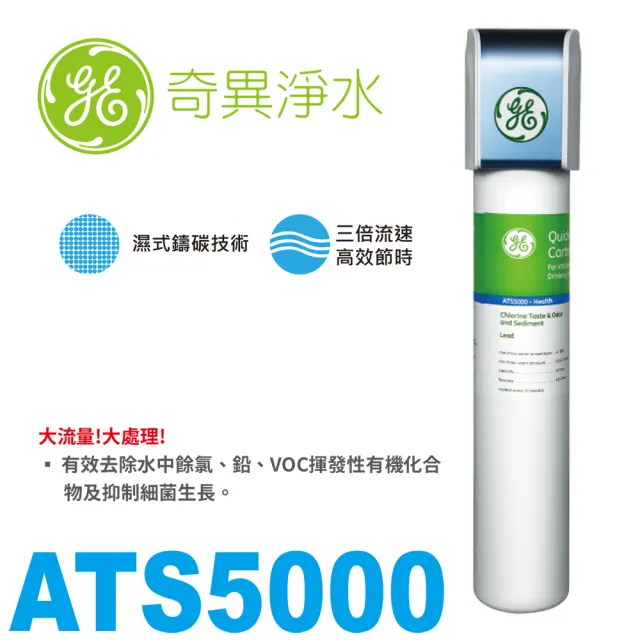 【GE 奇異】GE淨水器 ATS5000(大流量 省時間)