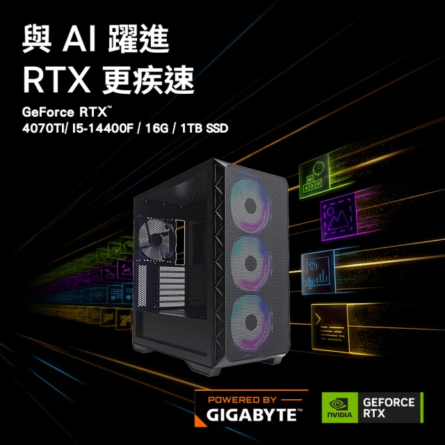 技嘉平台 i7廿核GeForce RTX 4070TI Wi