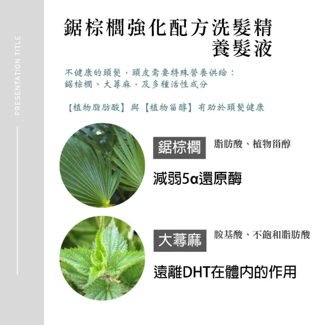 【維髮健】鋸棕櫚強化配方養髮洗髮精(300mlx2)