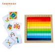 【Teamson】木製色彩卡通拼圖遊戲盒組(多種卡通圖案、色塊遊戲積木)