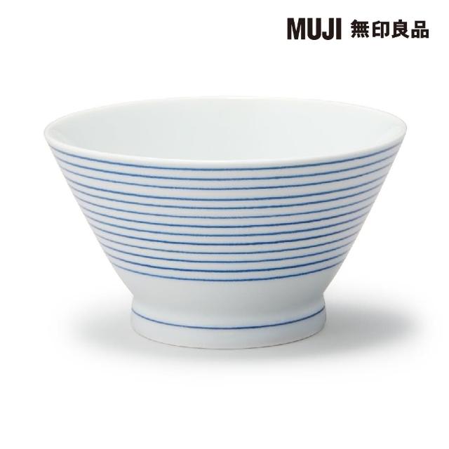 【MUJI 無印良品】波佐見燒飯碗/細條紋/小 細條紋 約直徑11cm