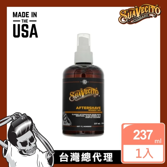 Suavecito 骷髏頭 Whiskey Bar威士忌古龍鬍後水(237ml/8oz)