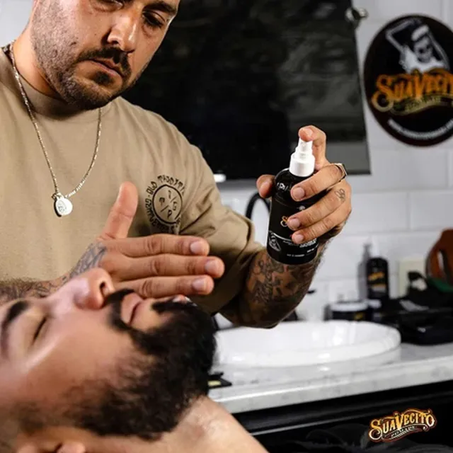 【Suavecito 骷髏頭】Black Amber黑琥珀古龍鬍後水(237ml/8oz)