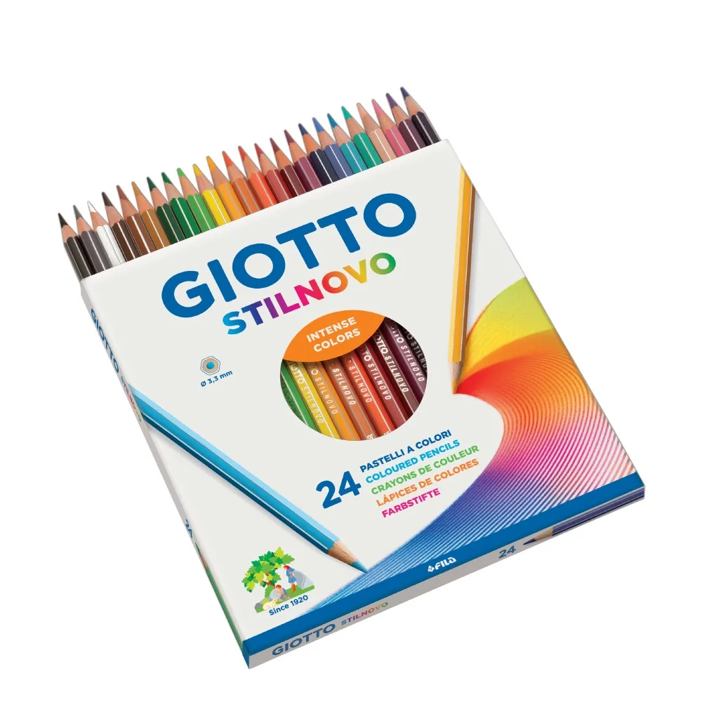 【義大利GIOTTO】STILNOVO 學用六角彩色鉛筆-24色(小一 新生 繪畫 送禮 學齡前)
