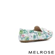 【MELROSE】美樂斯 日常美學蝴蝶結全真皮樂福平底鞋(綠)