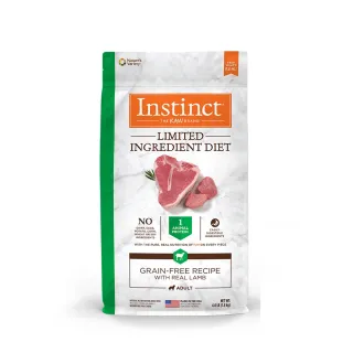 【Instinct原點】羊肉低敏成犬配方4lb(WDJ 狗飼料 無穀飼料  肉含量高 低過敏)