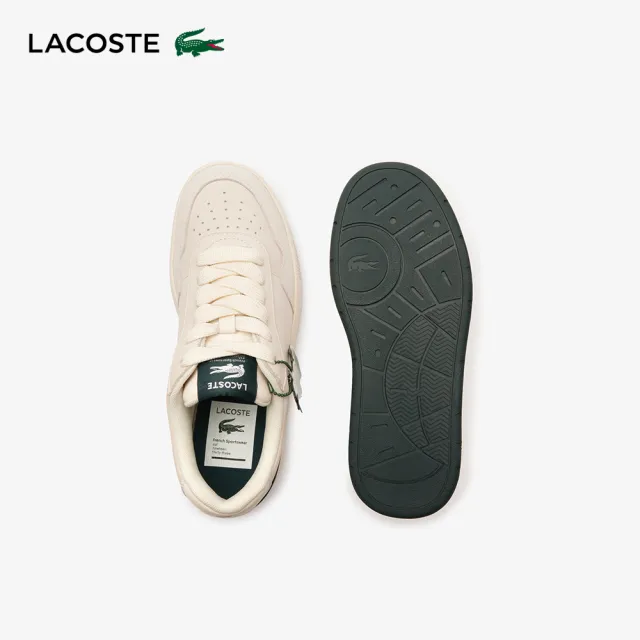 【LACOSTE】女鞋-Holiday Capsule Ace皮革運動鞋(白色)