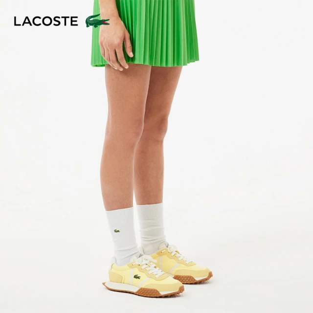 LACOSTE 女鞋-Baseshot優質皮革運動休閒鞋(白