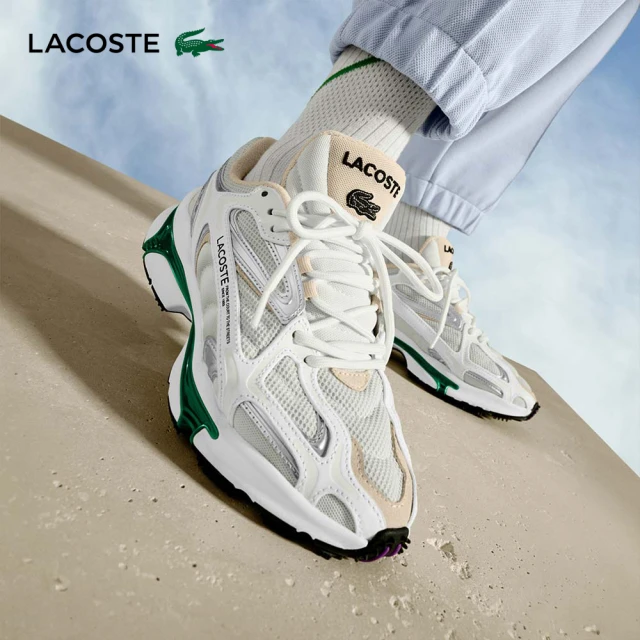 LACOSTE 男鞋-L003 Neo撞色運動鞋(白/藍色)