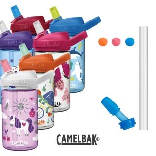 【CAMELBAK】400ml eddy+ 兒童吸管水壺 Tritan Renew 三件組(水瓶*1+吸管*1+咬嘴*1)