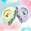 【CASIO 卡西歐】未來風格爆款夢幻色彩雙顯時尚腕錶 夢幻紫 42.4mm(BGA-320FH-4A)
