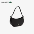【LACOSTE】包款-女士頂級粒面皮革半月包(黑色)