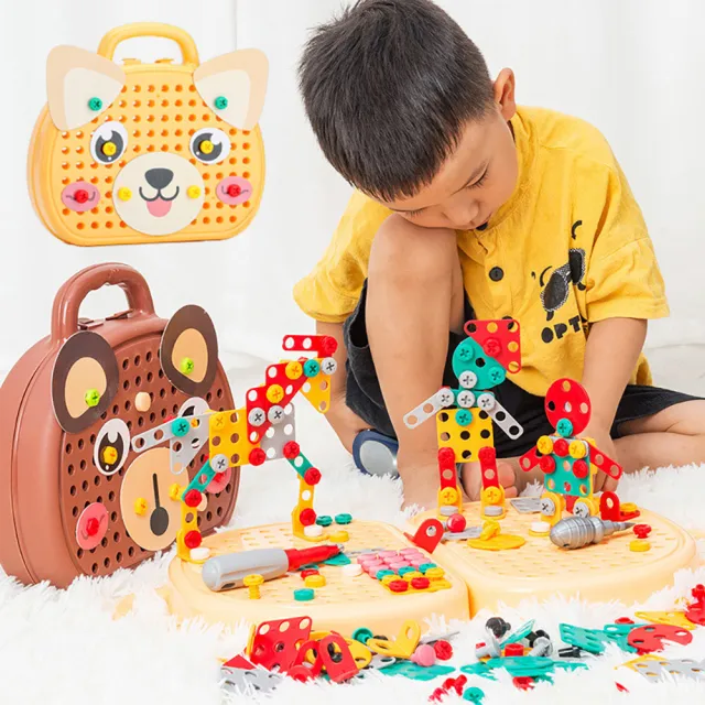 【i-smart】益智玩具超值三件組(桌遊DIY腦力開發玩具拼接積木)