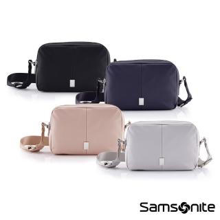 【Samsonite 新秀麗】UP-LINE 時尚優雅輕量尼龍女性雙隔層斜肩包/斜背包(多色可選)