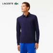 【LACOSTE】男裝-經典巴黎商務長袖Polo衫(藍色)