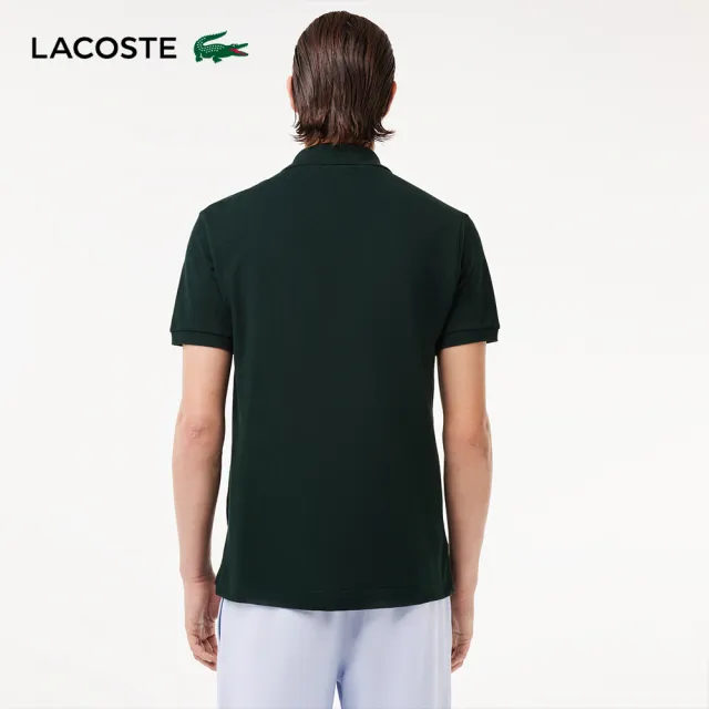 【LACOSTE】男裝-經典L1212短袖Polo衫(墨綠色)