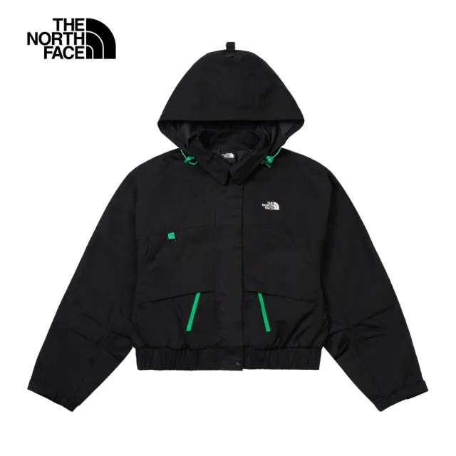 【The North Face】北面UE女款黑色防潑水防風外套｜885DJK3