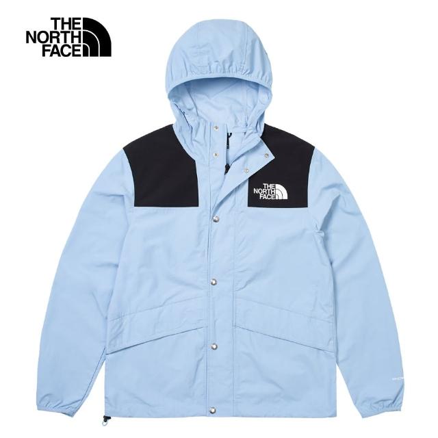 【The North Face 官方旗艦】北面男款藍色DWR防潑水外套｜5JYNQEO