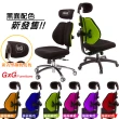 【GXG 吉加吉】雙軸枕 雙背電腦椅 鋁腳/3D手遊休閒扶手(TW-2604 LUA9M)