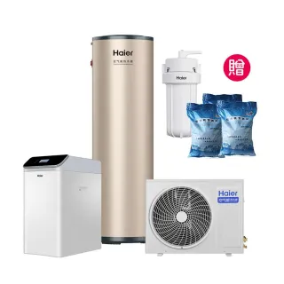 【Haier 海爾】R32熱泵熱水器200L+中央軟水機(不含安裝)