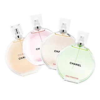 【CHANEL 香奈兒】CHANCE系列淡香水50ml 多款任選(國際航空版_粉紅甜蜜/橙光輕舞/綠色氣息/黃色邂逅)