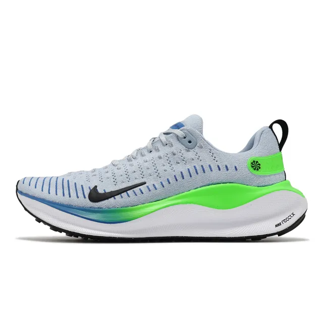 【NIKE 耐吉】慢跑鞋 ReactX Infinity Run 4 男鞋 藍 綠 白 針織 回彈 路跑 運動鞋(DR2665-402)