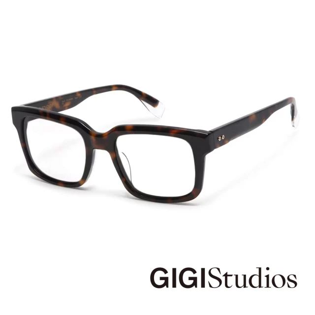 GIGI Studios 方形立體時尚光學眼鏡(黑 - DE
