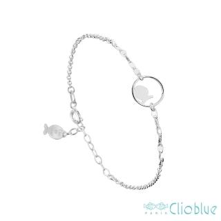 【CLIO BLUE】吹泡泡小魚麥穗純銀手鍊-925純銀 情人魚 雙魚(法國巴黎品牌/925純銀)