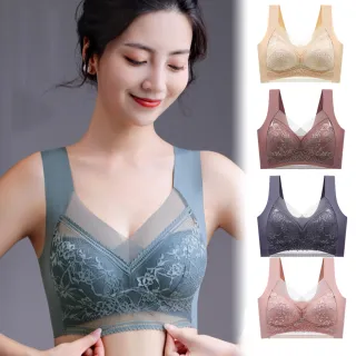 【AINWEI 艾妮薇】5件組 現貨 聚攏固定杯集中無鋼圈內衣/性感內衣/女內著/無痕內衣(隨機)