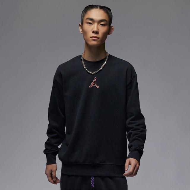 【NIKE 耐吉】長袖上衣 AS M J FEARLESS FLC CREW 男款 男上衣 黑(FV4018010)