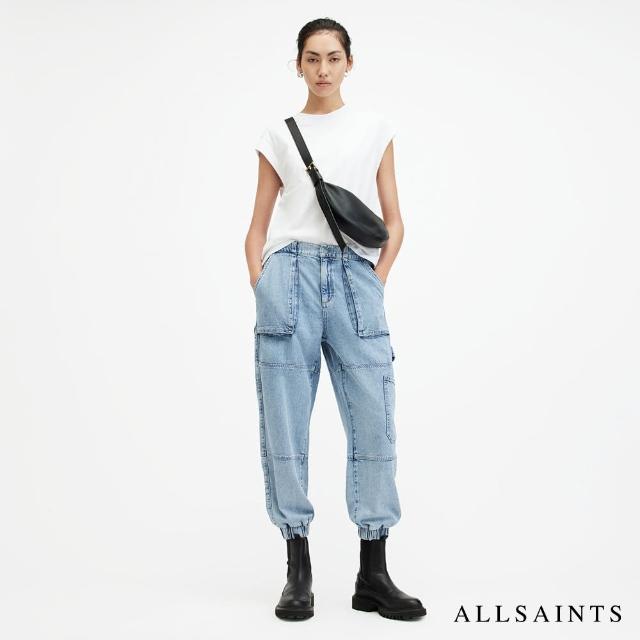 【ALLSAINTS】MILA 高腰直筒工裝牛仔褲-藍 W049TA(直筒版型)