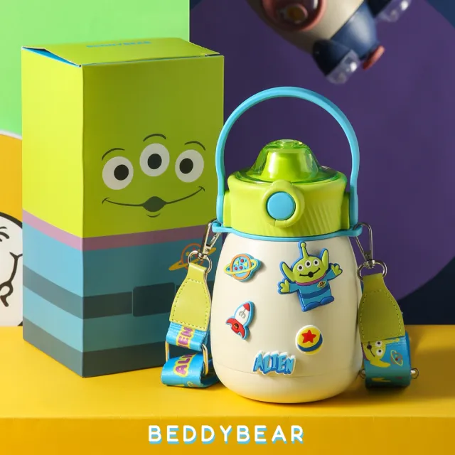 【BEDDY BEAR 杯具熊】BEDDYBEAR 三眼仔大容量316不鏽鋼保溫瓶 吸管水壺  保溫嘟嘟桶 兒童水壺850ml