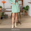 【MEDUSA 曼度莎】現貨-線編千鳥格紋短裙 - 2色（M-XL）｜短裙 西裝裙 套裝拆售(201-5120C)