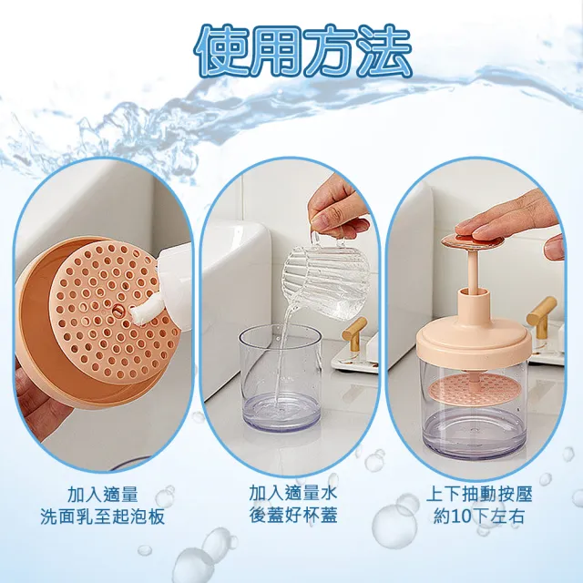 【Future goal居家生活館】2入洗臉起泡器打泡器洗面乳起泡器洗臉(泡沫洗面乳/打泡器洗臉/洗臉神器)