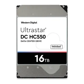【WD 威騰】Ultrastar DC HC550 16TB 3.5吋 7200轉 512MB 企業級內接硬碟(WUH721816ALE6L4)