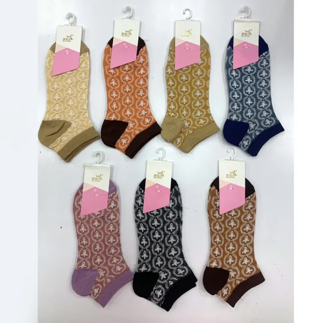 【Socks Form 襪子瘋】復古刺繡日系棉質短襪/踝襪/棉襪/船型襪/女襪(7色)