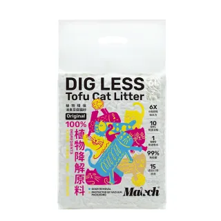 【喵趣】植物環保消臭豆腐貓砂2.0mm 6L-兩包組(貓沙 豆腐沙 10秒快速溶解 可沖於馬桶)