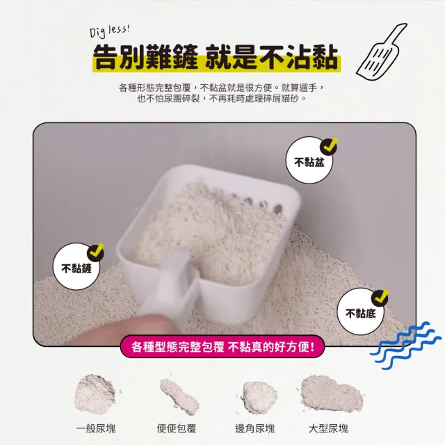 【喵趣】植物環保消臭豆腐貓砂2.0mm 6L-兩包組(貓沙 豆腐沙 10秒快速溶解 可沖於馬桶)