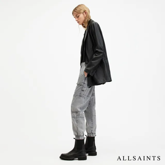 【ALLSAINTS】MILA 高腰直筒工裝牛仔褲-灰 W061TA(直筒版型)