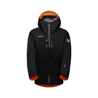 【Mammut 長毛象官方直營】Eiger Free Advanced Hooded 極限艾格GTX防水連帽外套 黑色 男款 #1010-30300