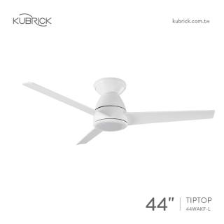 【酷必客 KUBRICK】TIPTOP 吊扇 44WAKF-L 有燈款 44吋 DC馬達 附遙控(兩色挑選 110V)